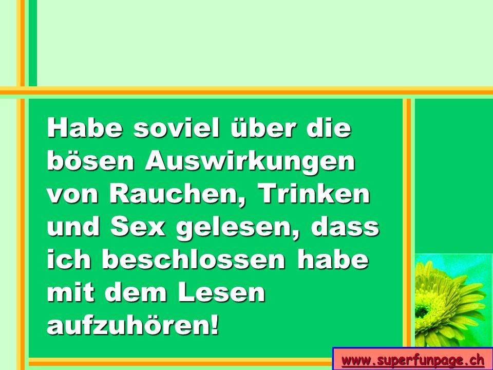Der Mann trinkt und mich witzig